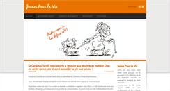 Desktop Screenshot of jeunespourlavie.org