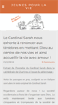 Mobile Screenshot of jeunespourlavie.org